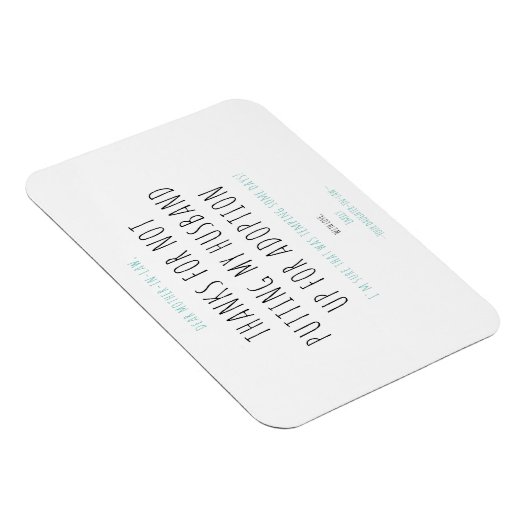 Minimalistisch Funny Handwriting-schoonmoeder-in-l Magneet (Rechterzijde)