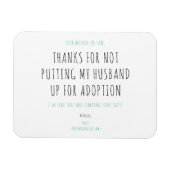 Minimalistisch Funny Handwriting-schoonmoeder-in-l Magneet (Horizontaal)