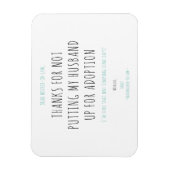 Minimalistisch Funny Handwriting-schoonmoeder-in-l Magneet (Verticaal)