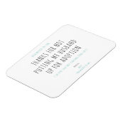 Minimalistisch Funny Handwriting-schoonmoeder-in-l Magneet (Linkerzijde)