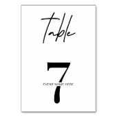 Minimalistisch galabal bij een zakelijk evenement  kaart (Achterkant)