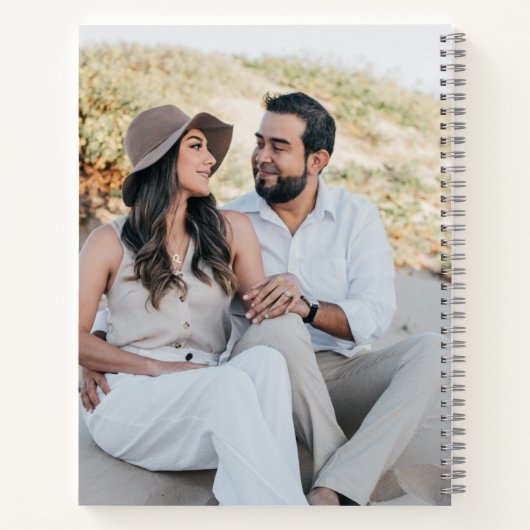 Minimalistisch gastboek fotobudget notitieboek (Achterkant)