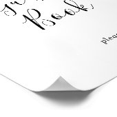 Minimalistisch gastenboek teken poster (Hoek)