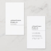 Minimalistisch geavanceerd design met moderne vorm visitekaartje (Voorkant / Achterkant)