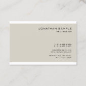 Minimalistisch, geavanceerd design, modern visitekaartje (Achterkant)