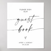 Minimalistisch gebaar voor weddenschappen, modern  poster (Voorkant)