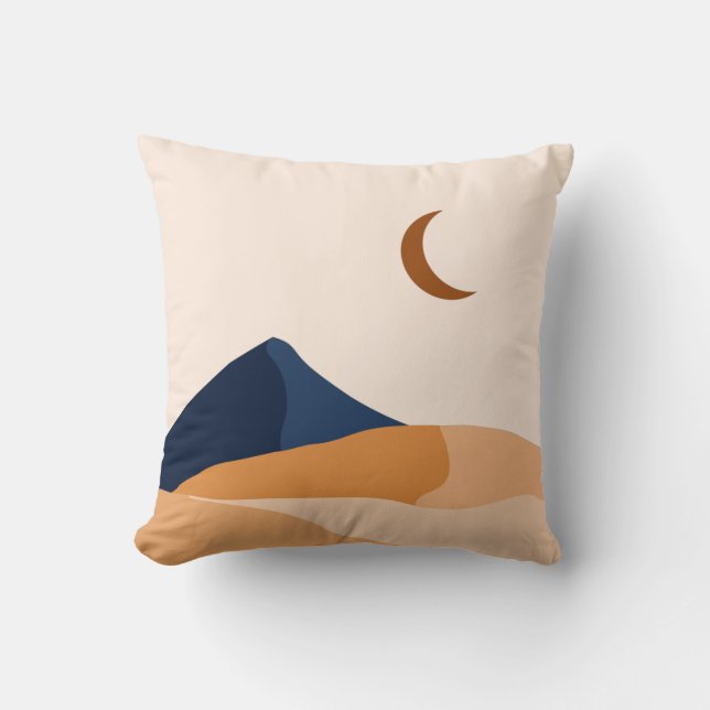 Minimalistisch gebergte midden eeuw Modern Kussen (Voorkant)