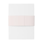 minimalistisch gebladerte | Blush roze bruiloft mo Uitnodigingen Wikkel (Achterkant Voorbeeld)