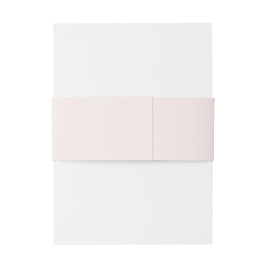 minimalistisch gebladerte | Blush roze bruiloft mo Uitnodigingen Wikkel (Achterkant Voorbeeld)