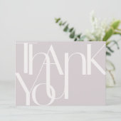 Minimalistisch gebold fotolicht bedankkaart (Staand voorkant)