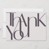 Minimalistisch gebold fototoestel - Hartelijk dank Bedankkaart (Voorkant)