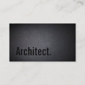 Minimalistisch gebold met architect elegant zwart visitekaartje (Voorkant)