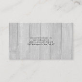 Minimalistisch gebold professioneel hout visitekaartje (Achterkant)