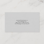 Minimalistisch gebold professioneel platform met z visitekaartje (Achterkant)