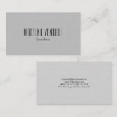 Minimalistisch gebold professioneel platform met z visitekaartje (Voorkant / Achterkant)