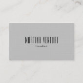 Minimalistisch gebold professioneel platform met z visitekaartje (Voorkant)