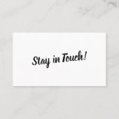 Minimalistisch gebold Typografie "We hebben ons ve Visitekaartje (Achterkant)