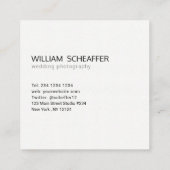 Minimalistisch gebotteld patroontroommodel, eenvou vierkante visitekaartje (Achterkant)