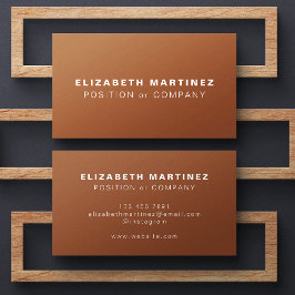 Minimalistisch gebruik van Terracotta Modern Profe Visitekaartje