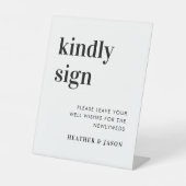 Minimalistisch gebundeld gebitsgebaar voor gebonde reclamebord met voetstuk (Voorkant)