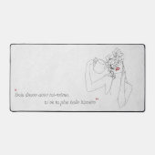 Minimalistisch geciteerde kantoorapis bureaumat (Voorkant)