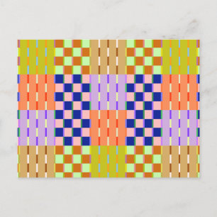 Minimalistisch gecontroleerd geometrisch retrospec briefkaart