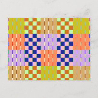 Minimalistisch gecontroleerd geometrisch retrospec briefkaart
