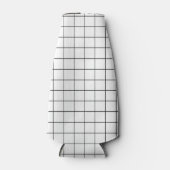 Minimalistisch gecontroleerd rasterpatroon flesjeskoeler (Voorkant)