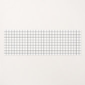 Minimalistisch gecontroleerd rasterpatroon yogamat (Voorkant (horizontaal))