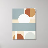 minimalistisch gedempt geometrisch Abstract Canvas Afdruk (Voorkant)