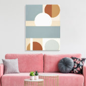 minimalistisch gedempt geometrisch Abstract Canvas Afdruk (Insitu (Woonkamer))
