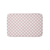 Minimalistisch gedempt roze schaduw geruite patroo badmat (Voorkant)