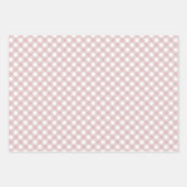Minimalistisch gedempt roze schaduw geruite patroo inpakpapier vel (Voorkant)