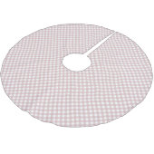 Minimalistisch gedempt roze schaduw geruite patroo kerstboom rok (Gekanteld)