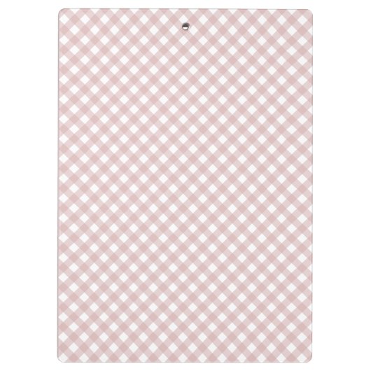 Minimalistisch gedempt roze schaduw geruite patroo klembord (Achterkant)