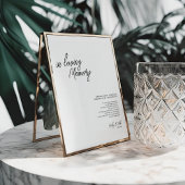 Minimalistisch gedenkteken - "In liefdevolle herin Poster