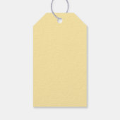 Minimalistisch Geel Gepersonaliseerd Gefeliciteerd Cadeaulabel (Achterkant)