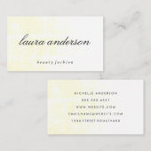 Minimalistisch geel met schuine streep visitekaartje (Voorkant / Achterkant)