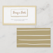 Minimalistisch Geel Neutraal Breng een Boek Informatiekaartje (Voorkant / Achterkant)