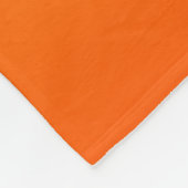 Minimalistisch geel Oranje gradiënt monogram Fleece Deken (Hoek)