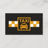 Minimalistisch geel taxisignaal visitekaartje (Voorkant)