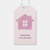 Minimalistisch gefeliciteerd met je nieuwe huis cadeaulabel (Voorkant)