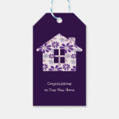 Minimalistisch gefeliciteerd met je nieuwe huis cadeaulabel (Voorkant)