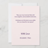 Minimalistisch gefeliciteerd met je nieuwe Kaart (Achterkant)