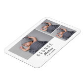 Minimalistisch geheugenpenningtasje biedt unieke B Magneet (Linkerzijde)