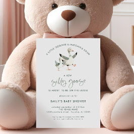 Minimalistisch Gekke Goose Baby shower Kaart