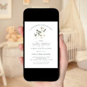 Minimalistisch Gekke Goose Baby shower Kaart