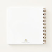 minimalistisch gekko-reptiel notitieboek (Achterkant)