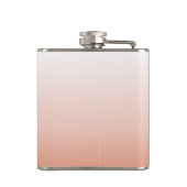 minimalistisch gekleurd pastel roos ombre blush ro heupfles (Achterkant)