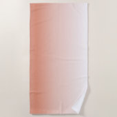 minimalistisch gekleurd pastel roos ombre blush ro strandlaken (Voorkant)